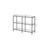 Hallway Table - Tempered Glass - Pearl Black - 3 Shelves