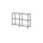 Hallway Table - Tempered Glass - Pearl Black - 3 Shelves