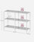 Console Table - 3 Shelves - Metal Frame - Pearl White - Compact and Lightweight