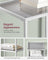 4-Tier Tempered Glass Shelf - Pearl White - Multi-Purpose Storage Rack for Home and Office