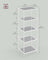 5-Tier Shelf - Tempered Glass - Pearl White - Versatile Storage Rack