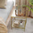 2-Tier End Table - Tempered Glass - Gold and Transparent - Stable Steel Frame