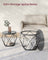 Set of 2 Round Coffee Tables - Steel - Slate Grey and Ink Black