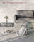 Set of 2 Round Coffee Tables - Steel Frame - Transparent - Removable Tabletops