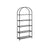 5-Tier Ladder Shelf - Glass - Black and Gold - Slim Design for Bedroom