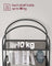 5-Tier Ladder Shelf - Glass - Black and Gold - Slim Design for Bedroom