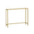 Console Table - Tempered Glass - Pale Gold