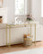 Console Table - Tempered Glass - Pale Gold