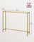 Console Table - Tempered Glass - Pale Gold