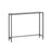 Console Table - Tempered Glass - Ink Black and Slate Grey