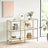 3-Tier Tempered Glass Sofa Table - Tempered Glass - Gold - Modern Storage Shelf