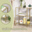 3-Tier Tempered Glass Sofa Table - Tempered Glass - Gold - Modern Storage Shelf