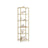 Glass Shelf Bookcase - Tempered Glass - Clear - 5-Tier Design for Versatile Storage