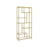 Tall Bookcase - Tempered Glass - Clear - 6-Tier Design for Versatile Display and Storage