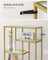 Tall Bookcase - Tempered Glass - Clear - 6-Tier Design for Versatile Display and Storage