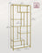 Tall Bookcase - Tempered Glass - Clear - 6-Tier Design for Versatile Display and Storage