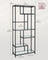 Tall Bookcase - Tempered Glass - Clear - 6-Tier Design for Versatile Display and Storage