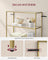6-Tier Shelf - Tempered Glass - Metallic Gold - Versatile Storage for Home and Office