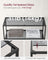 6-Tier Storage Rack - Tempered Glass - Clear