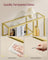 4-Tier Freestanding Bookcase - Metal - Transparent