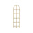 Corner Shelf Unit - Glass - Golden
