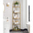 Corner Shelf Unit - Glass - Golden