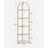 Corner Shelf Unit - Glass - Golden