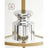 Corner Shelf Unit - Glass - Golden