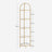 Corner Shelf Unit - Glass - Golden