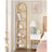 Corner Shelf Unit - Glass - Golden