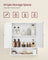 Wall-Mounted Bathroom Cabinet - White - Wooden