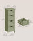 Bathroom Storage Cabinet - Wood - Laurel Green - Freestanding with 4 Drawers
