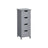 Bathroom Floor Storage Cabinet - Wood - Mystic Grey - Freestanding with 4 Drawers