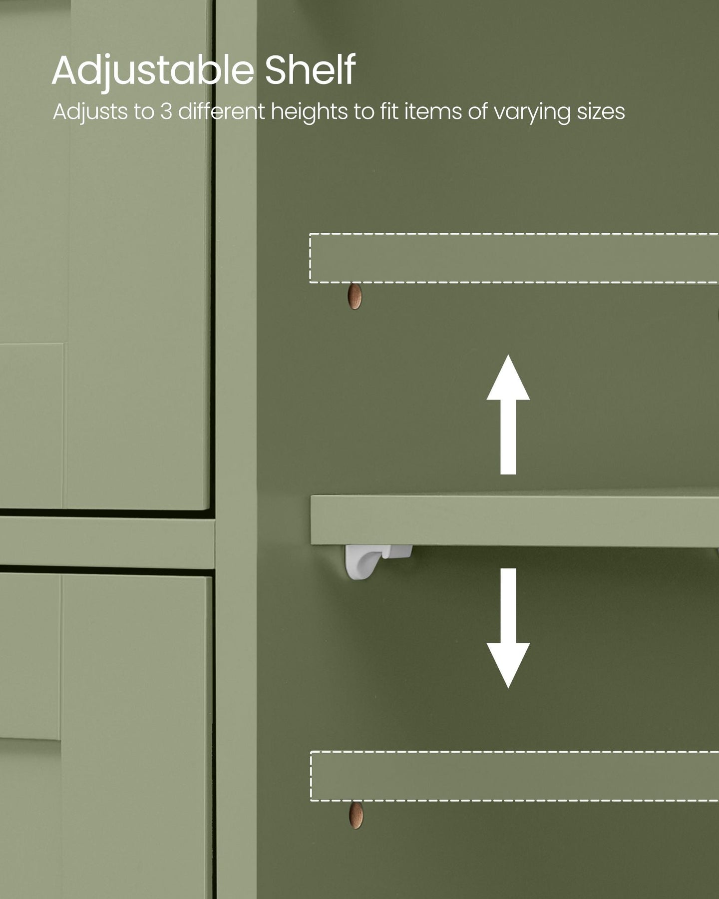 Bathroom Storage Unit - Wood - White - 4 Drawers and 1 Wardrobe Compartment