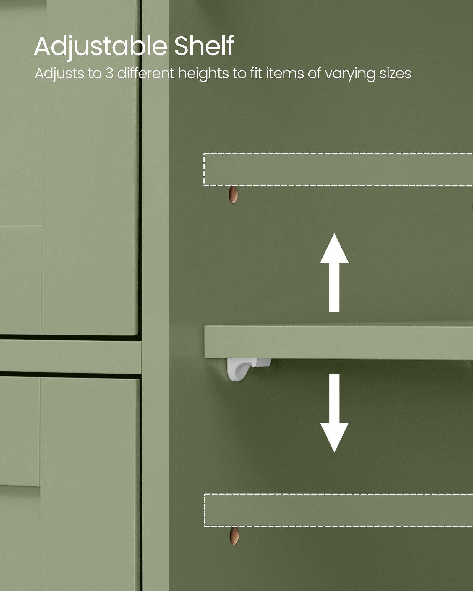 Bathroom Storage Unit - Wood - White - 4 Drawers and 1 Wardrobe Compartment