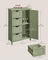 Bathroom Storage Unit - Wood - White - 4 Drawers and 1 Wardrobe Compartment