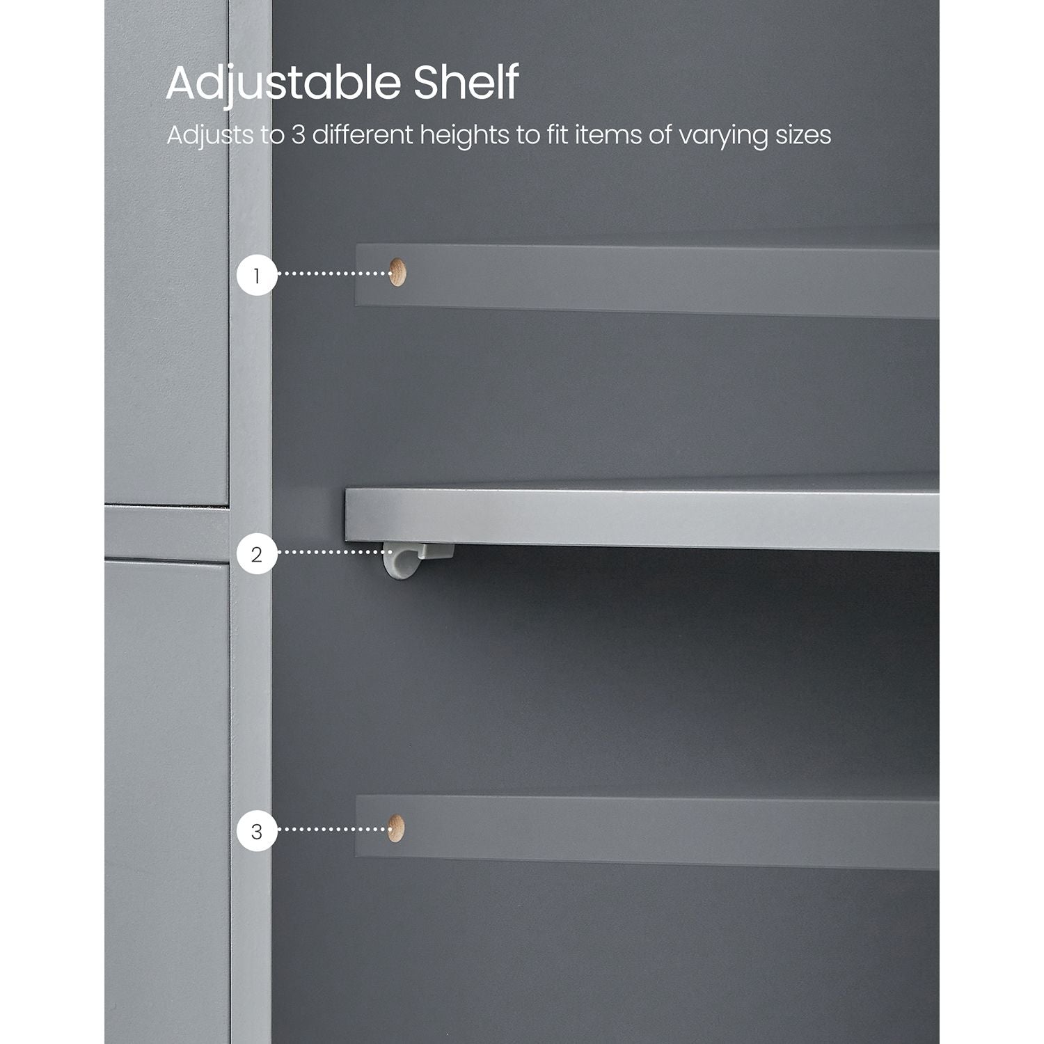 Bathroom Floor Storage Cabinet - Wood - White - Features 4 Drawers and 1 Wardrobe Compartment