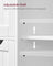 Bathroom Floor Storage Cabinet - Wood - Cloud White - 4 Drawers and Adjustable Shelf