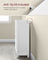 Bathroom Floor Storage Cabinet - Wood - Cloud White - 4 Drawers and Adjustable Shelf