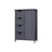 Wooden Cabinet - White - 4 Drawers and 1 Wardrobe Compartment