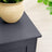 Bathroom Floor Storage Cabinet - White Wood - Grey - 4 Drawers and 1 Wardrobe Compartment