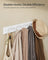 Wall-Mounted Coat Rack - 5 Dual Hooks - Wood - Cloud White