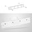 Wall-Mounted Coat Rack - 4 Metal Hooks - Wood - White