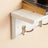 Wall-Mounted Coat Rack - Wooden - White - 4 Dual Hooks with Shelf