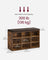Storage Bench - Wood - Black - Padded Seat with 9 Adjustable Compartments