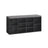 Shoe Bench - Wood - Ebony Black - Padded Seat with 9 Compartment Storage