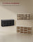 Shoe Bench - Wood - Camel Brown - Padded Seat with 9 Adjustable Compartments
