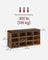 Shoe Bench - Wood - Classic White - Padded Seat with 12 Adjustable Compartments