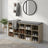 Shoe Bench - Wood - Natural Finish - Padded Seat with 15 Compartment Storage