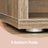 Shoe Bench - Wood - Natural Finish - Padded Seat with 15 Compartment Storage